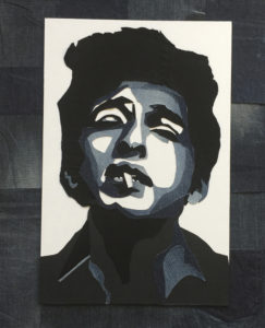 denim art, denimart, popart, pop art, unika, unik, Bob Dylan